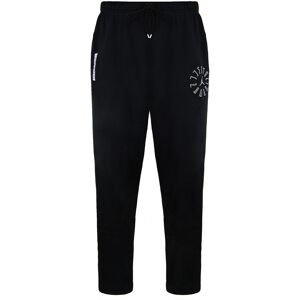 Nike Mens Air Jordan Standard Fit Stretch Waist Black Logo Men Track Pants Dd0390 010 Cotton - Size Large
