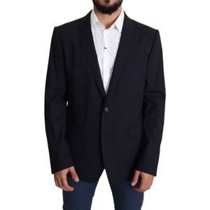 Dolce & Gabbana Mens Luxury Wool Stretch Blazer Jacket - Black - Size It 56 (Men'S)