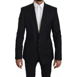 Dolce & Gabbana Mens Black Slim Jacket Coat Martini Blazer Material_wool1 - Size It 46 (Mens)