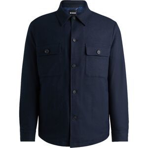 Hugo Boss Black Mens P-Carper-Os-Inpad244 Padded Overshirt Dark Blue - Navy - Size X-Large