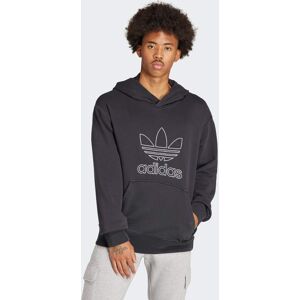 Adidas Originals Mens Adicolor Outline Trefoil Hoodie - Black Cotton - Size Small