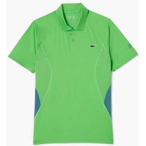 Lacoste Mens Sport Tennis X Novak Djokovic Regular-Fit Polo Shirt In Green - Size Medium