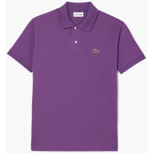 Lacoste Mens Classic-Fit Originals Piqué Polo Shirt In Purple Cotton - Size Small