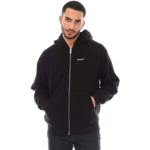 Levi'S Mens Levis Lse Relaxed Graphic Headline Logo Zip Hoody In Navy - Size Small