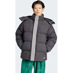 Adidas Originals Mens Rifta Down Regen Hooded Puffer Jacket - Black Polyamide - Size X-Small