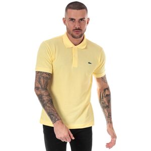 Lacoste Mens Classic Fit L1212 Polo Shirt In Yellow - Size Small