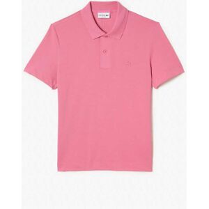 Lacoste Mens Regular Fit Movement Piqué Polo Shirt In Pink - Size Small