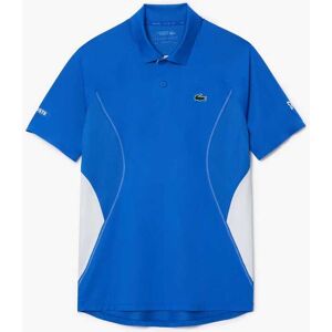 Lacoste Mens Tennis X Novak Djokovic Regular-Fit Polo Shirt In Blue - Size Medium