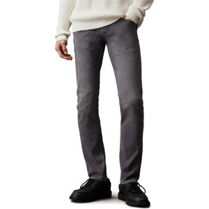 Calvin Klein Mens Slim-Fit Jeans In Grey Cotton - Size 32w/34l