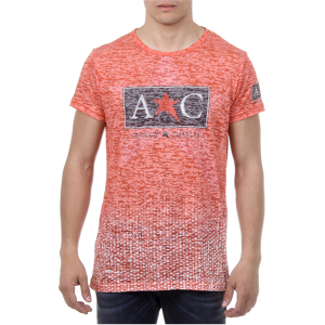 Andrew Charles By Andy Hilfiger Mens T-Shirt Short Sleeves Round Neck Red Levi - Size 2xl