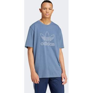 Adidas Originals Mens Adicolor Outline Trefoil Tee - Blue Cotton - Size X-Small