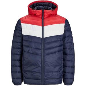 Jack & Jones Mens Quilted Puffer Jacket - Navy - Size X-Large