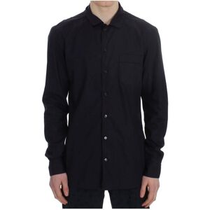 Dolce & Gabbana Mens Purple Striped Cotton Pajama Lounge Shirt Material_cotton - Size Medium