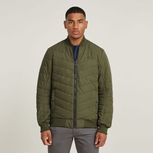 G Star Raw Mens G-Star Raw Padded Bomber Jacket - Green Cotton - Size Medium