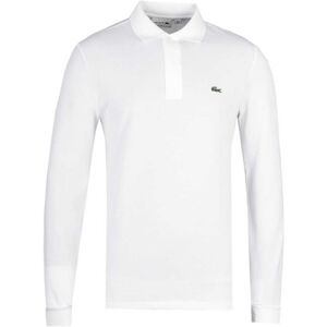 Lacoste Mens Polo Shirt - White Cotton - Size Medium