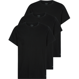 Calvin Klein Mens Crew Neck T-Shirt 3 Pack - Black Cotton - Size Small