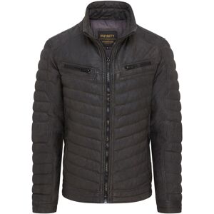 Infinity Leather Mens Khaki Green Quilted Puffer Bomber Jacket - Torpoint Lamb Leather - Size 5xl