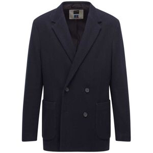 Boss X Russell Athletic Mens Cajan_ra Blazer Jacket In Navy Textile - Size 44 (Chest)
