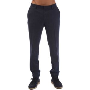 Hugo Boss Mens Getlin212x Trousers In Dark Blue Wool - Size 34w/32l