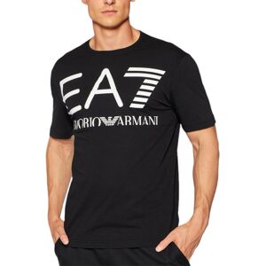 Emporio Armani Ea7 6kpt23 Mens T Shirts Crew Neck Tee Casual Summer Cotton Tops - Black - Size X-Large