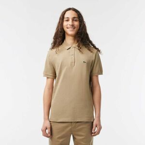 Lacoste Mens Slim Fit L.12.12 Piqué Polo Shirt In Brown Cotton - Size Small