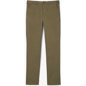 Lacoste Mens Slim Fit Stretch Cotton Chinos In Green - Size 36w/34l