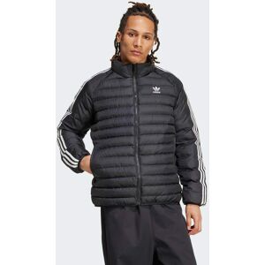 Adidas Originals Mens Padded Collar Jacket - Black/white Recycled Material - Size Medium