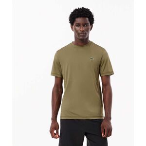 Lacoste Mens Slim Fit Stretch Jersey Sport T-Shirt In Khaki - Size Medium