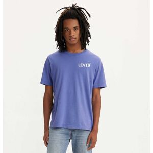 Levi'S Mens Levis Headline Relaxed T-Shirt In Blue Cotton - Size Large