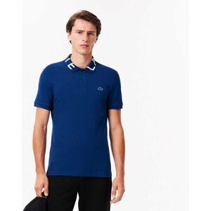 Lacoste Mens Slim Fit Movement Piqué Polo Shirt In Blue - Size Large