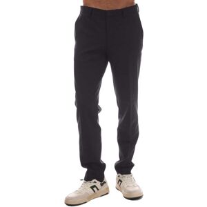 Hugo Mens Getlin204x Trousers In Charcoal Wool - Size 34w/32l