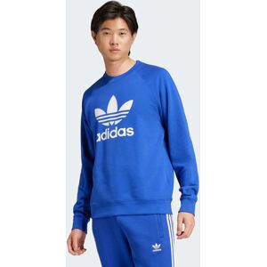 Adidas Originals Mens Adicolor Classics Trefoil Crewneck Sweatshirt - Blue Cotton - Size Small