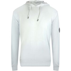 Cavalli Class Mens Plain Off White Hoodie Cotton - Size X-Large