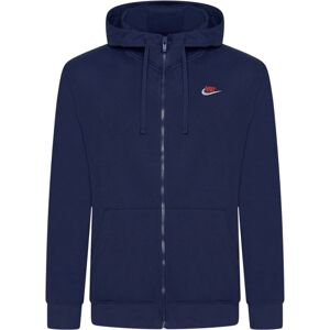 Nike Foundation Mens Hoodie In Navy Cotton - Size Small