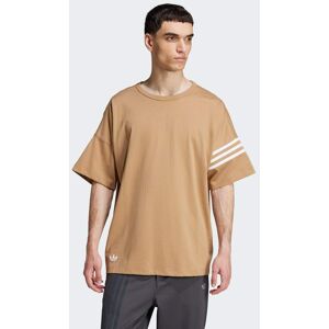 Adidas Originals Mens Neuclassics Tee - Brown Cotton - Size X-Small
