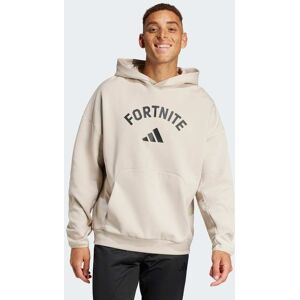 Adidas Sportswear Mens X Fortnite Future Icons Small Logo Hoodie - Beige Cotton - Size Medium