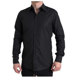 Dolce & Gabbana Mens Black Cotton Shirt - Size 40 (Chest)