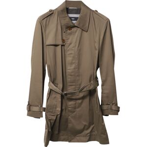 Hugo Boss Pre-Owned Mens Trench Coat In Tan Cotton - Size Small