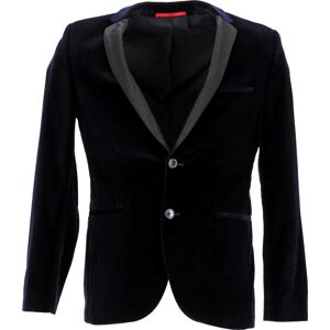 Hugo Boss Pre-Owned Mens Slim Fit Velvet Jacket In Navy Blue Cotton - Size Eu 46 (Mens)