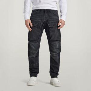 G Star Raw Mens G-Star Raw Straight Tapered Denim Cargo Pants - Black - Size 29w/34l