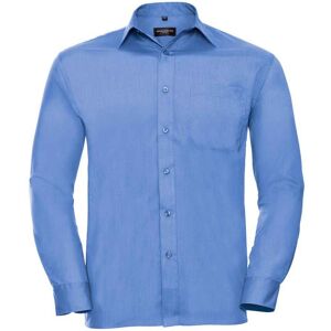 Russell Athletic Collection Mens Poplin Easy-Care Formal Shirt (Corporate Blue) - Size 4xl Russell Athletic Collection Mens Poplin Easy-Care Formal Shirt (Corporate Blue) - Size 4xl