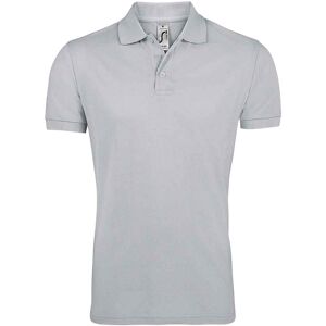 Sols Mens Prime Pique Plain Short Sleeve Polo Shirt (Pure Grey) - Size 4xl Sols Mens Prime Pique Plain Short Sleeve Polo Shirt (Pure Grey) - Size 4xl