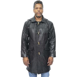 Infinity Leather Mens Duffle Classic Coat-Aylesbury - Black - Size 2xl Infinity Leather Mens Duffle Classic Coat-Aylesbury - Black - Size 2xl