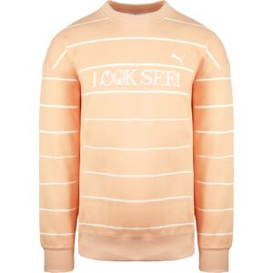 Puma X Michael Lau Long Sleeve Crew Neck Peach Mens Graphic Sweatshirt 530359 26 Cotton - Size X-Large Puma X Michael Lau Long Sleeve Crew Neck Peach Mens Graphic Sweatshirt 530359 26 Cotton - Size X-Large
