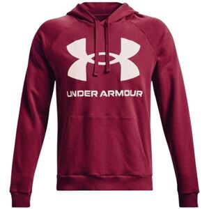 Under Armour Rival Fleece Mens Burgundy Big Logo Hoodie - Size Medium Under Armour Rival Fleece Mens Burgundy Big Logo Hoodie - Size Medium