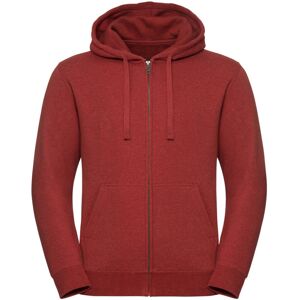 Russell Athletic Mens Authentic Melange Zip Hoodie (Brick Red Melange) - Multicolour - Size X-Small Russell Athletic Mens Authentic Melange Zip Hoodie (Brick Red Melange) - Multicolour - Size X-Small