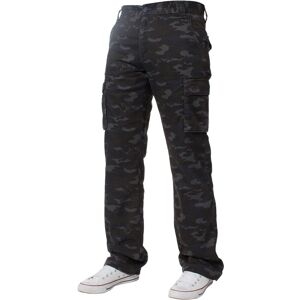 Kruze By Enzo Mens Cargo Combat Trousers - Dark Green Cotton - Size 30w/30l Kruze By Enzo Mens Cargo Combat Trousers - Dark Green Cotton - Size 30w/30l