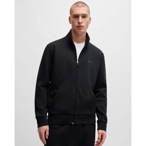 Boss Green Skaz Mens Stretch-Cotton Full Zip Sweatshirt With Logo Print Nos - Black - Size X-Large Boss Green Skaz Mens Stretch-Cotton Full Zip Sweatshirt With Logo Print Nos - Black - Size X-Large