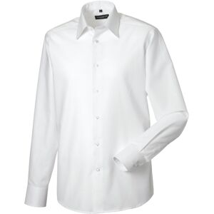 Russell Athletic Collection Mens Oxford Tailored Long-Sleeved Formal Shirt (White) - Size 17 Inch Russell Athletic Collection Mens Oxford Tailored Long-Sleeved Formal Shirt (White) - Size 17 Inch