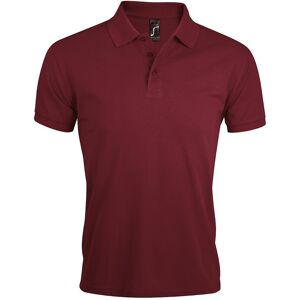 Sols Mens Prime Pique Plain Short Sleeve Polo Shirt (Burgundy) - Size 4xl Sols Mens Prime Pique Plain Short Sleeve Polo Shirt (Burgundy) - Size 4xl